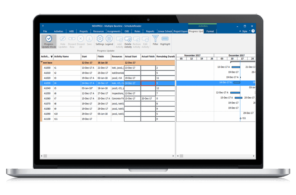 progress update schedulereader